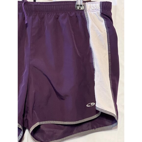 C9 Champion Womens Purple Athletic Running Shorts Size M Polyester Mesh Trim - Picture 4 of 11